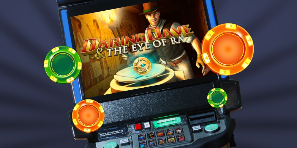 Интерфейс игрового автомата Daring Dave and the Eye of Ra